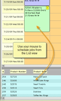 Drag and drop scheduling
